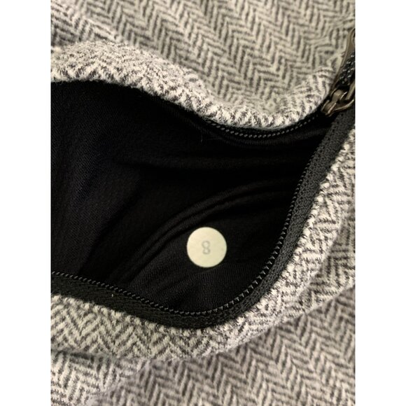 Lululemon Base Runner 1/2 Zip Herringbone Black Sz 8 Jacket Pullover 7430 rulu - Picture 12 of 14